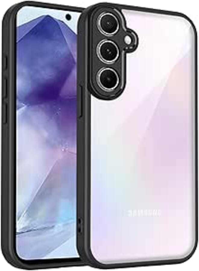 Case for Samsung Galaxy S25 FE 5G, Transparent Protective Case, Shockproof Anti-Yellowing Ultra Slim Cover & Full Camera Protection
